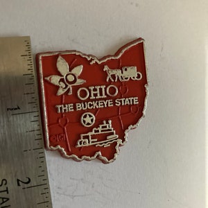 Your Choice of ONE Vintage Modern Refrigerator Magnet State Souvenir Rubber Plastic USA Travel Ohio OH The Buckeye State Columbus Cleveland H87 IGI Brand