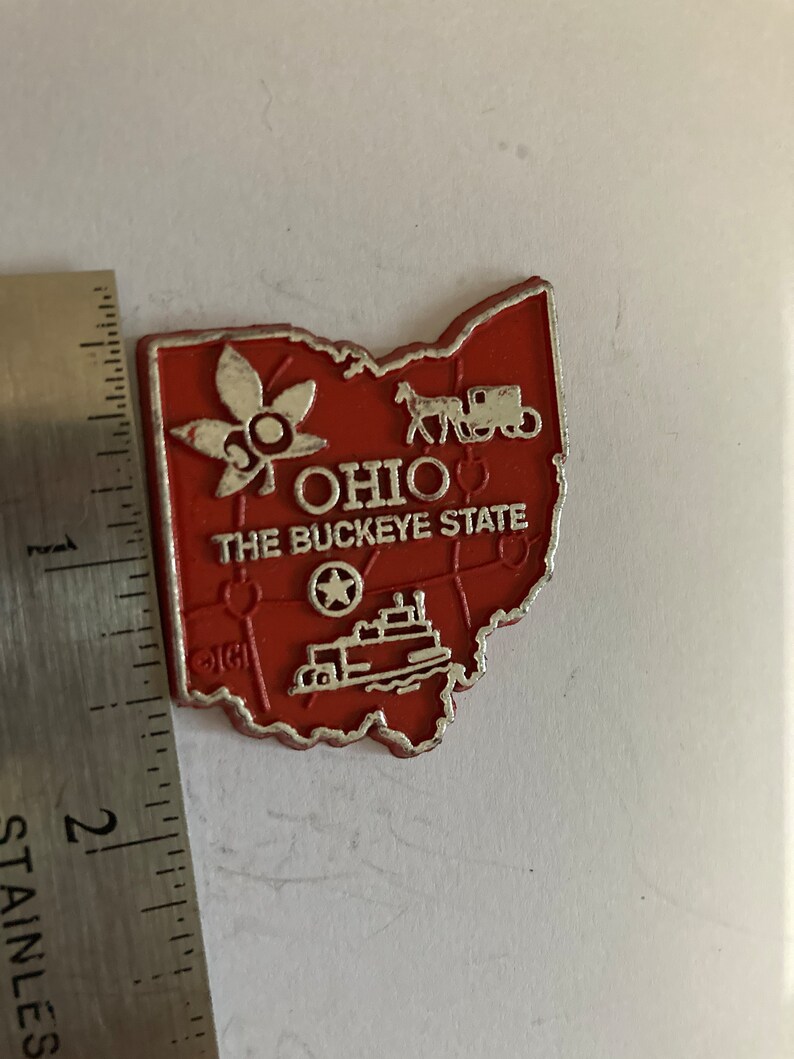 Your Choice of ONE Vintage Modern Refrigerator Magnet State Souvenir Rubber Plastic USA Travel Ohio OH The Buckeye State Columbus Cleveland H87 IGI Brand