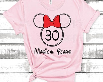 disney 30th birthday shirt