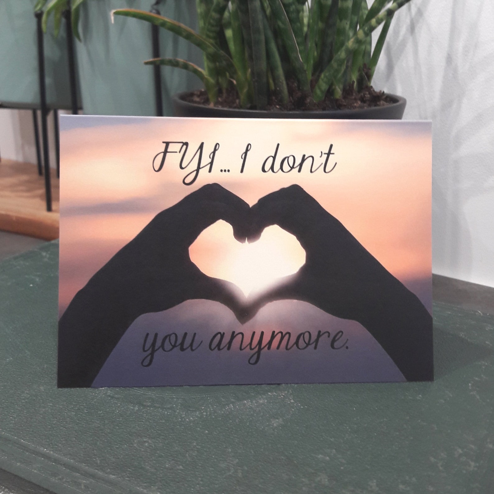 FYI I Don't Love You Anymore Breakup Greetings Card Funny Etsy