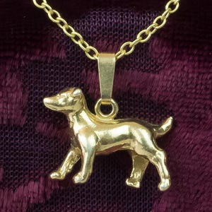 Jack Russell-hänge i 18 karat guld på sterlingsilver.