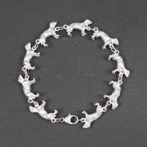 Bracciale Labrador in argento sterling massiccio.