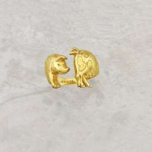 Pig Ring in Solid Gold