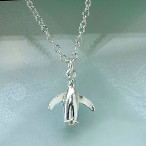 Penguin Pendant in Sterling Silver.