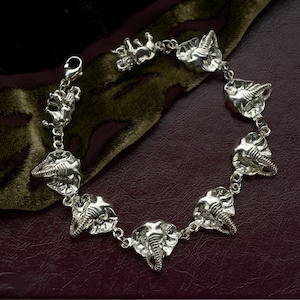 Elephant Bracelet in Sterling Silver