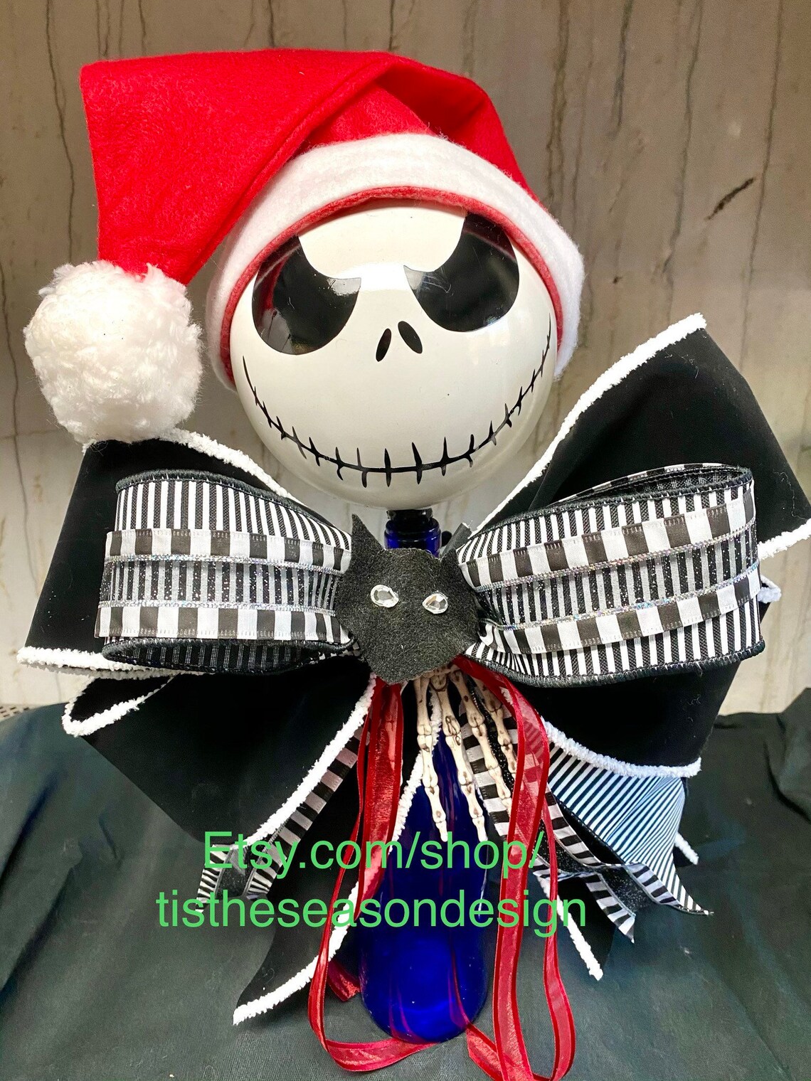 Nightmare Before Christmas Tree Topper Jack Skellington Tree Etsy