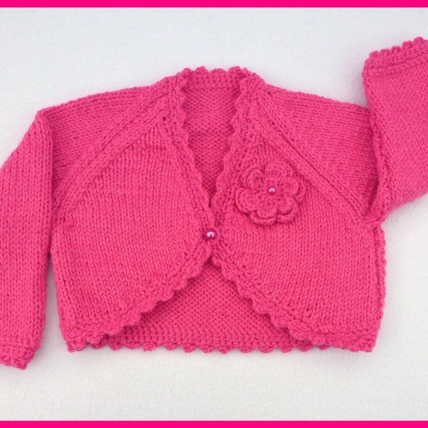 Knitted baby sweaters, Hand knitted baby clothes, Pink baby cardigan to fit 0 to 3 months, Baby girl clothes, baby shower gift, baby gift