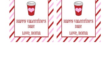 Custom Valentine's Day I Love You A Latte - Digital file