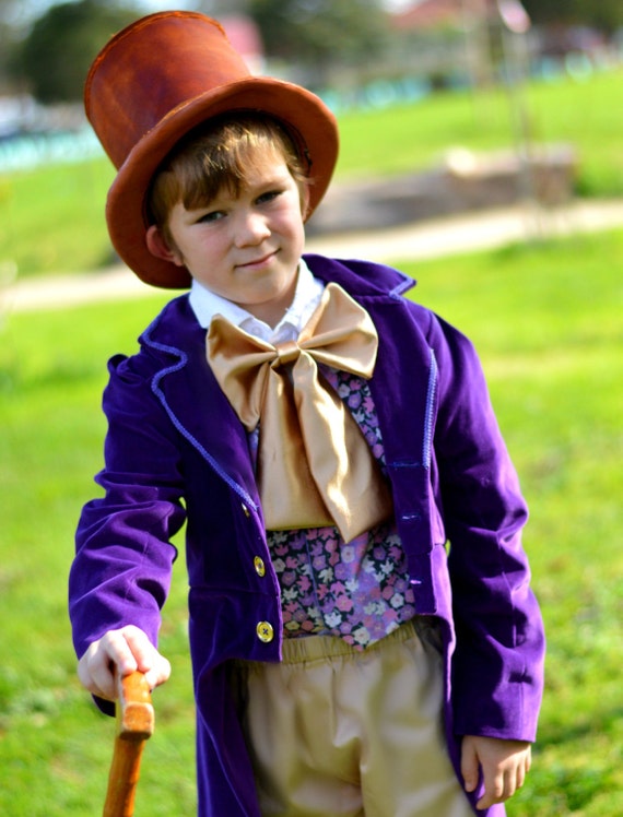 Willy Wonka Costume Charlie And The Chocolate Factory Etsy