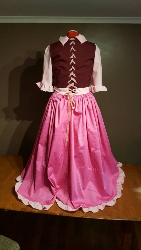 belle pink dress costume