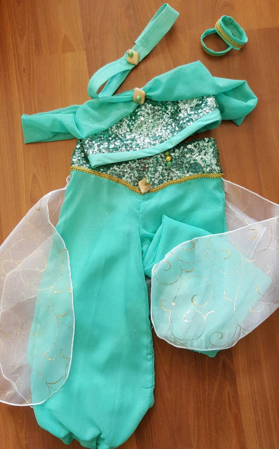 Princess Jasmine Girls Princess Jasmine Costume. - Etsy Australia