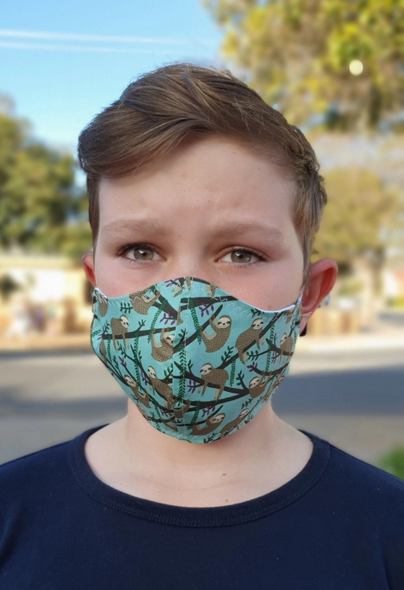 Boy Wizard Fabric face mask with filter pocket and ear saver Etsy