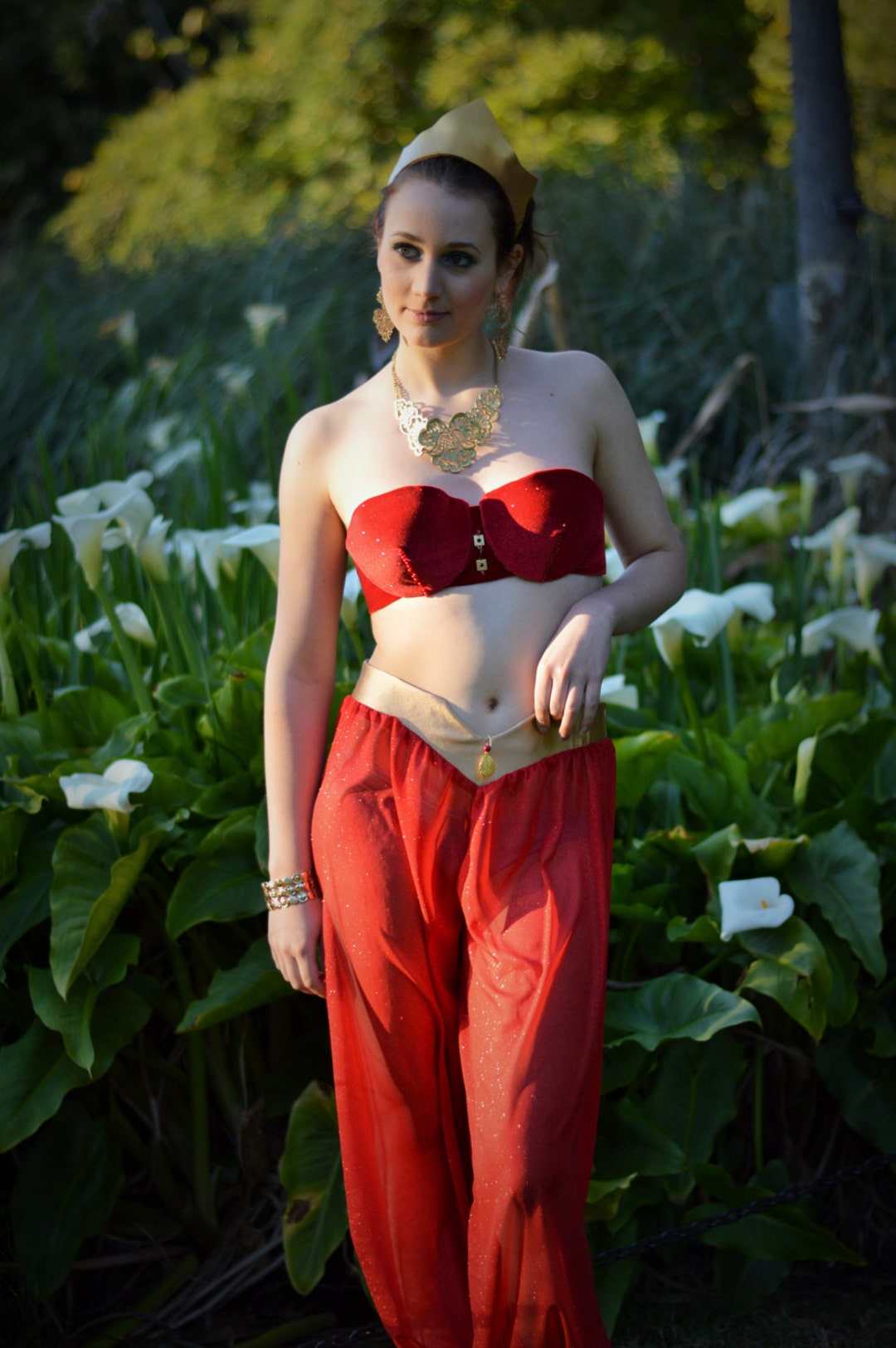 Princess Jasmine Red - Etsy New Zealand
