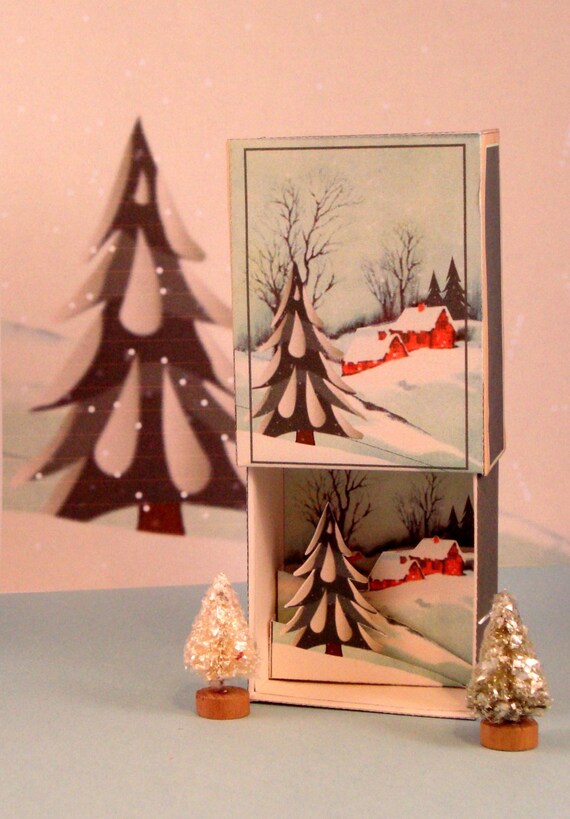 Download Free Christmas Match Boxes Paper Craft Printable Svg Files Etsy SVG DXF Cut File