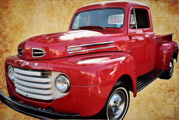 1949 Ford Pickup Pickup Truck Antique Truck Print Antique Ford Truck Vintage Ford Truck Antique Car Print Truck Antique Car Photo