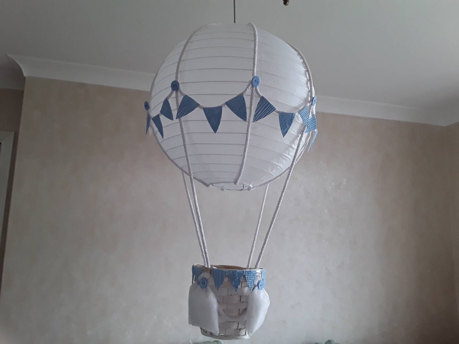 Add your own toy Hot Air Balloon Nursery light shade / Made Etsy