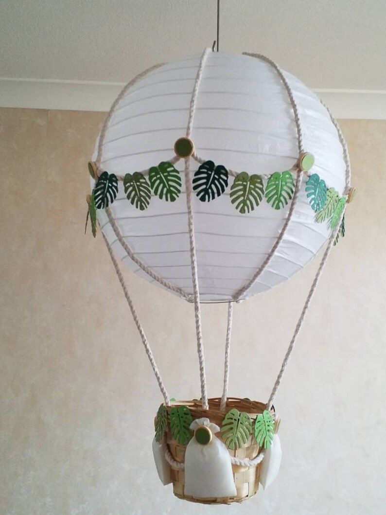 Jungle Theme Hot Air Balloon Nursery Lamp Shade/toys Not Etsy