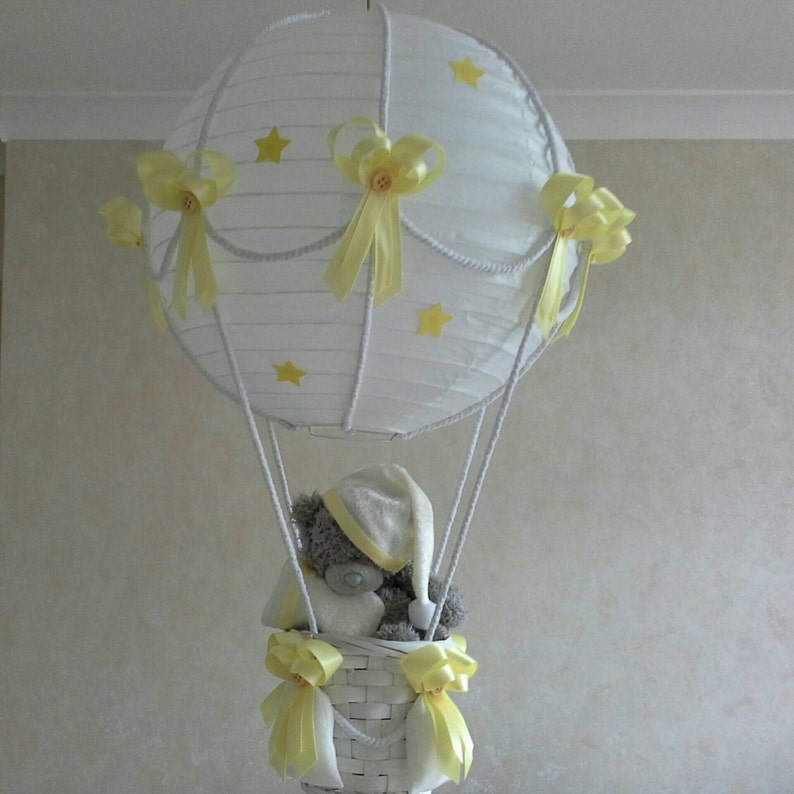 Hot Air Balloon Nursery Light Shade Made to Order Toy is NOT Etsy