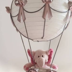 Hot Air Balloon shade in grey and pink  Toy is NOT included