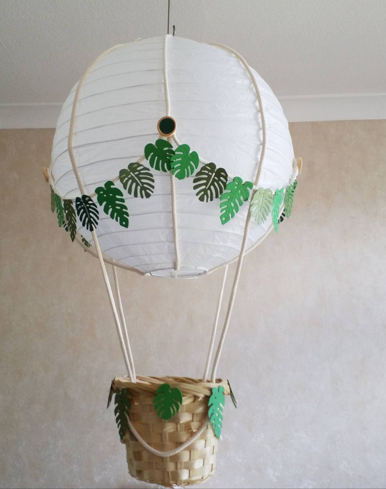 Hot Air Balloon Nursery light shade Jungle theme Etsy