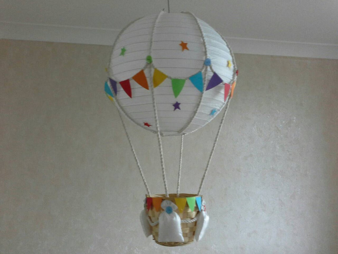 Add Your Own Toy Hot Air Balloon Nursery Light Shade Etsy UK
