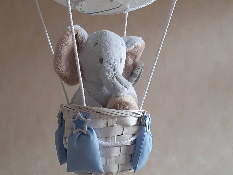 Hot Air Balloon Nursery Lamp Shade in Baby Blue Toy NOT Etsy