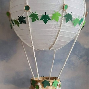 Woodland themed Hot Air Balloon Nursery light shade