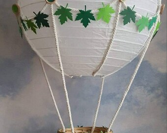 Woodland themed Hot Air Balloon Nursery light shade