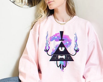Gravity Falls Bill Cipher Sweatshirt, Bill Cipher Shirt, Cartoon Shirt