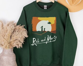 sweat shirt rick and morty