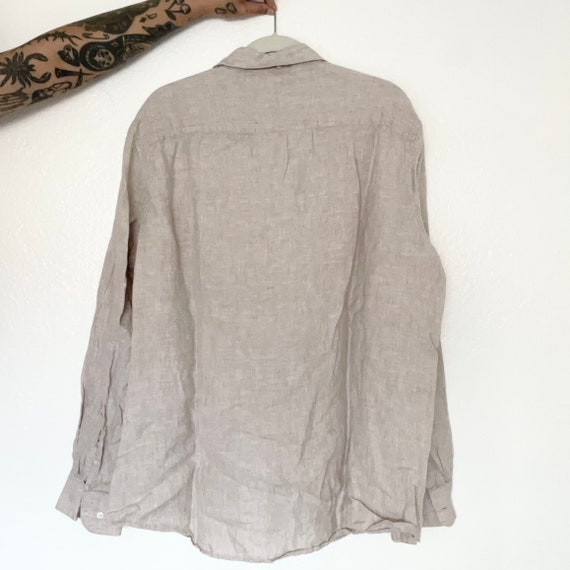 Vintage Liz Claiborne Oatmeal Button Down - image 2