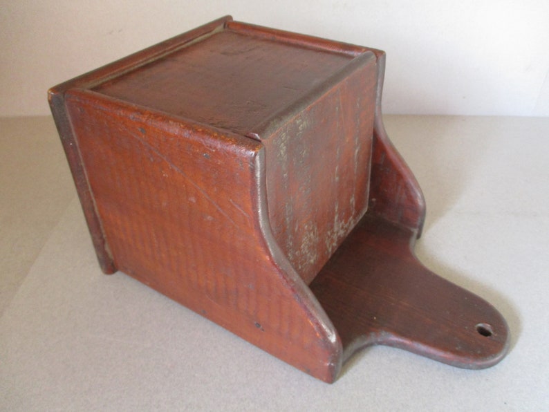 Antique Wood Salt Box Primitive 1800s Wood Salt Box19th Etsy