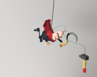 flying red -Sculpted miniature mobile