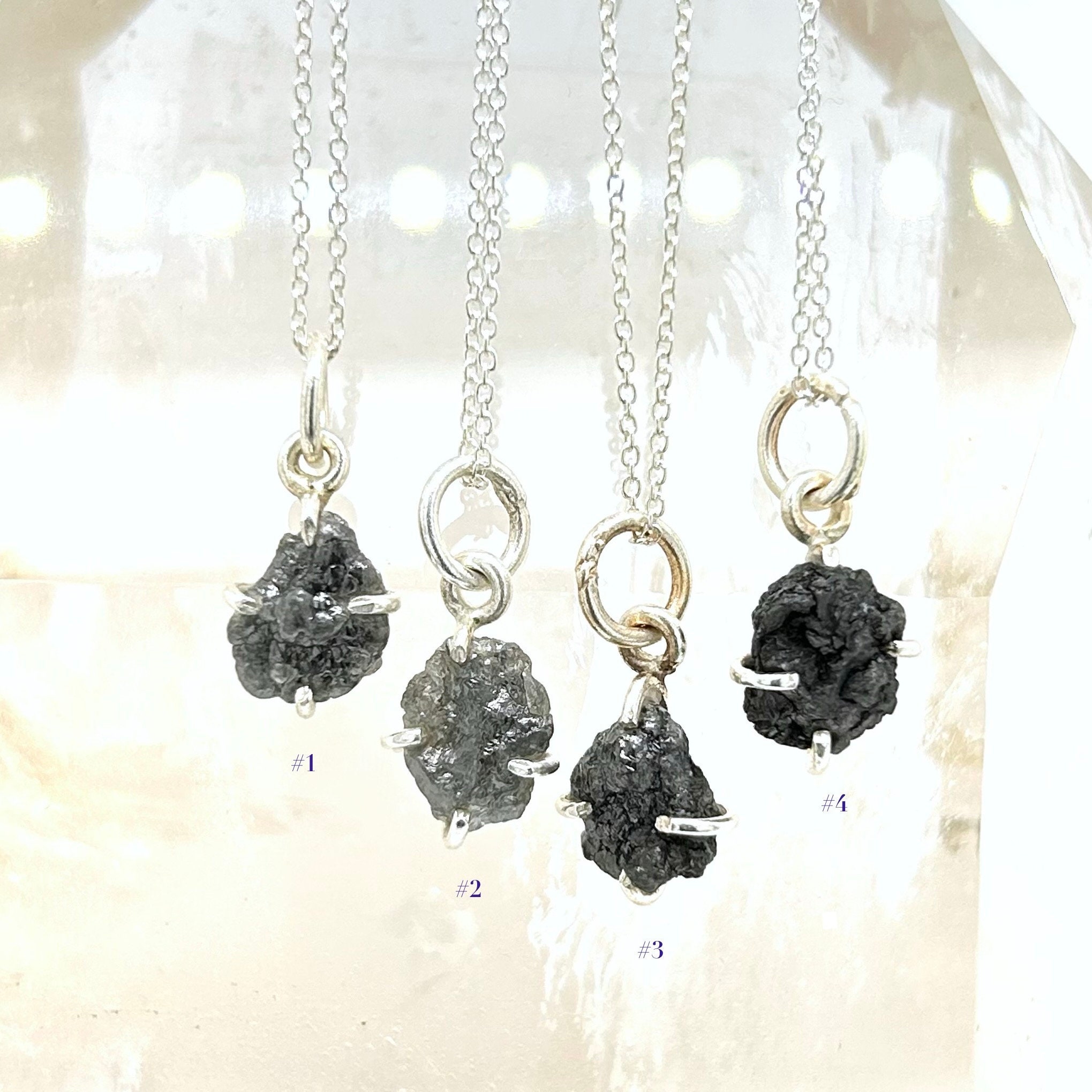 Rough diamond pendant best sale necklace