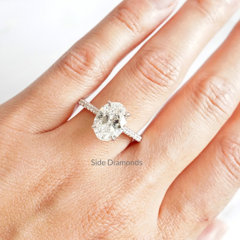 Salt and Pepper Diamond Engagement Ring Icy Light Grey Salt & Etsy