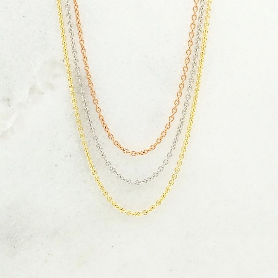 2in 14K Gold Diamond-Cut Cable Chain Extender
