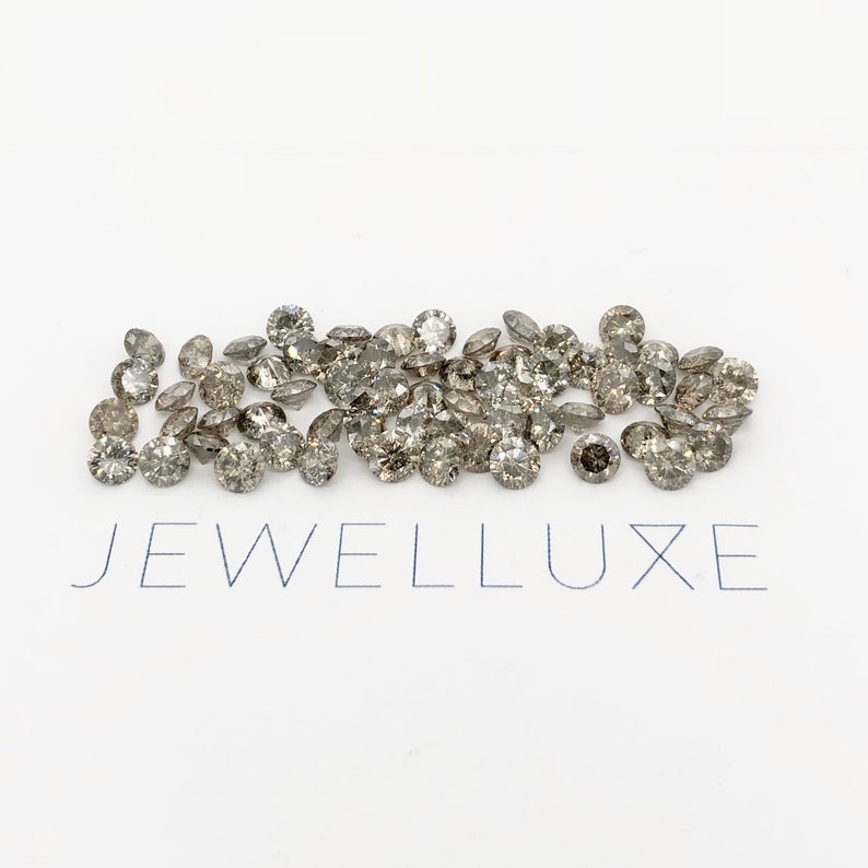 Loose salt and pepper diamonds are available from Jewelluxe on Etsy.