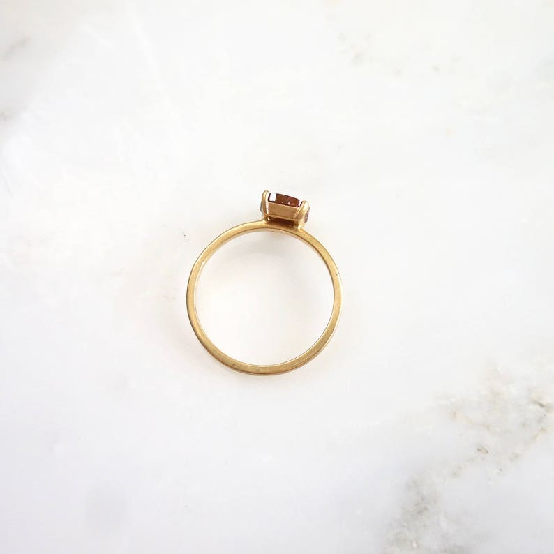 Rustikaler Brauner DiamantRing Kissen Diamant Ring Salz und | Etsy