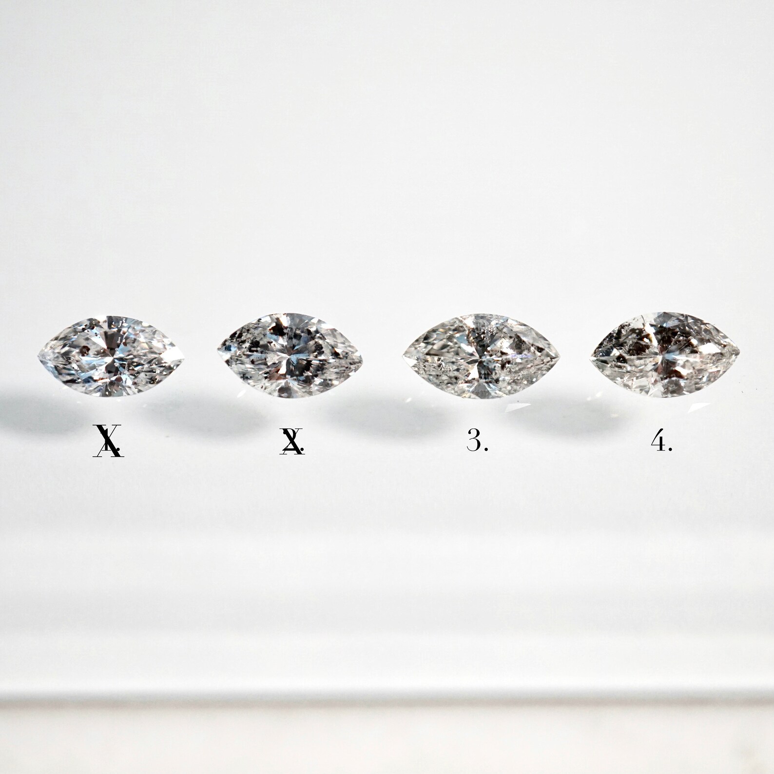 Salt and Pepper Marquise Diamond Ring Custom Marquise Diamond Etsy