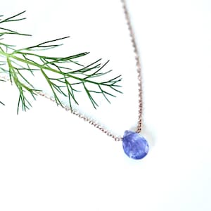 Tanzanite Necklace, Tanzanite Necklace Gold or Silver, December Birthstone Necklace