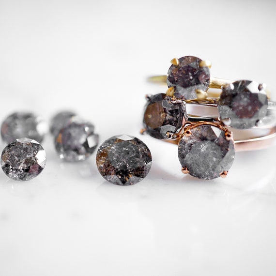 1 carat salt and on sale pepper diamond