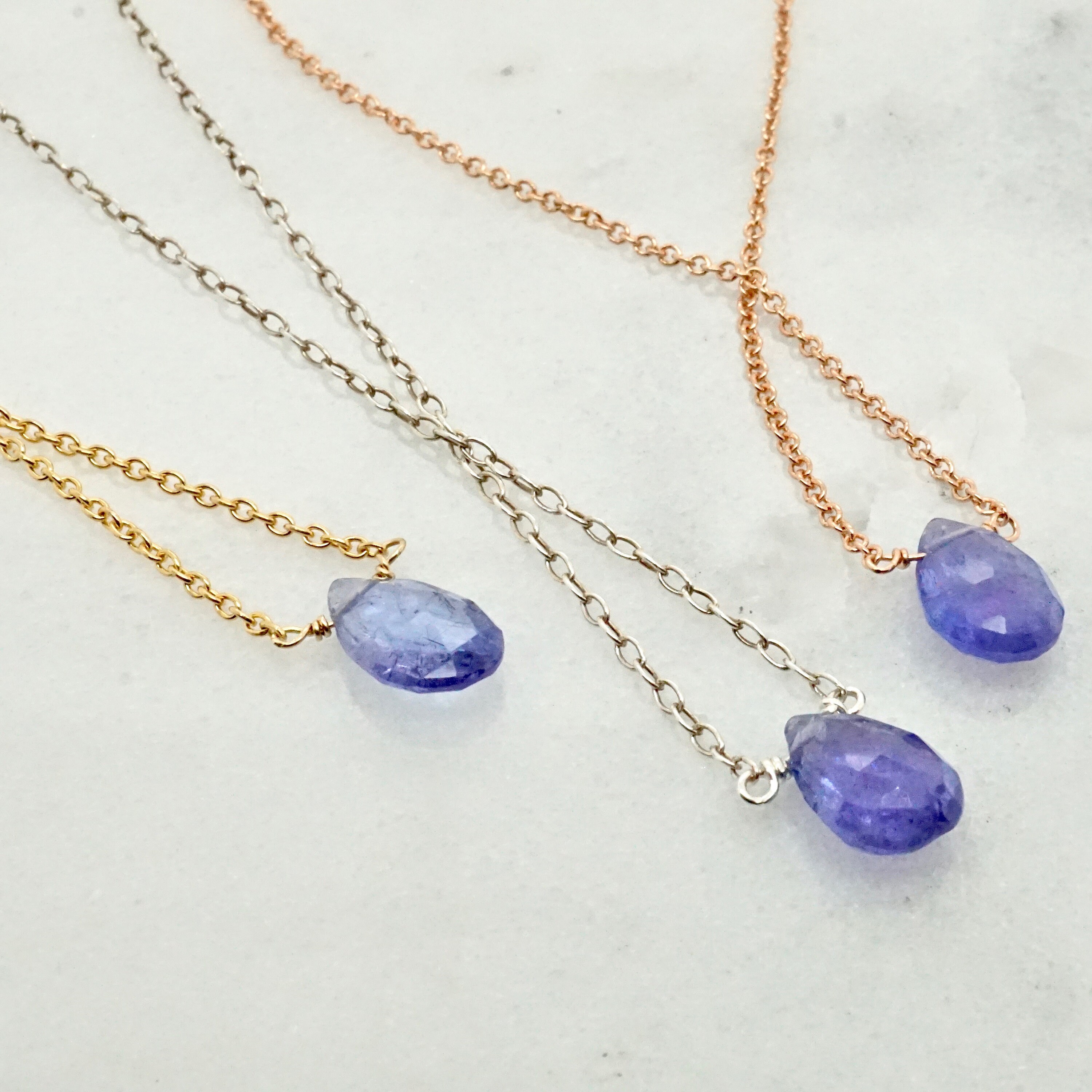 Tanzanite Necklace Tanzanite Layering 