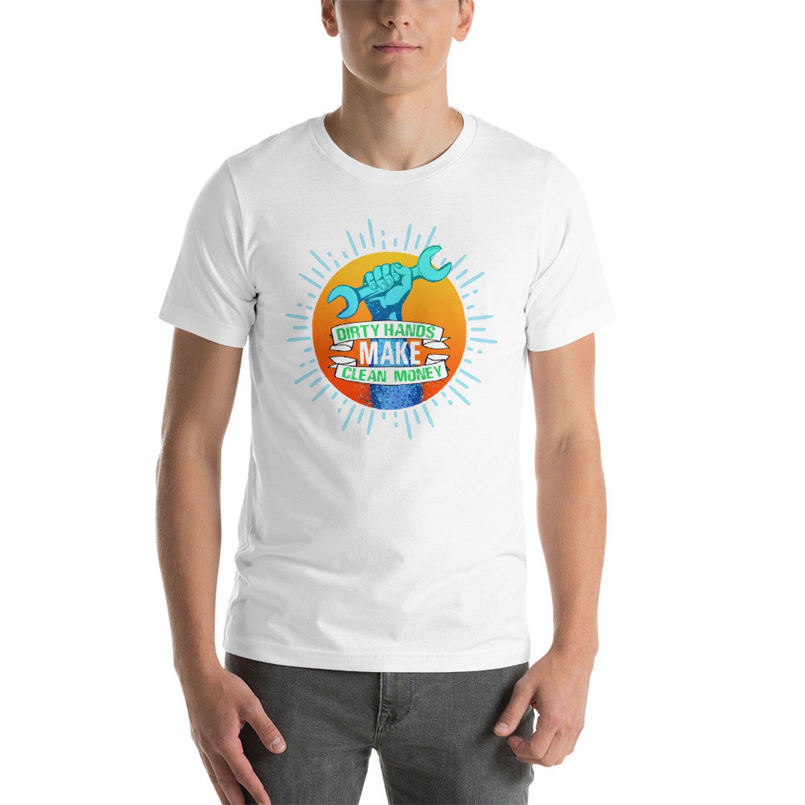 Dirty Hands Clean Money Short-sleeve Unisex T-shirt - Etsy UK