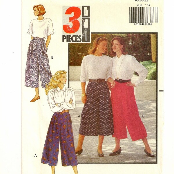 A Split Skirt Pattern - Uncut - Sizes 18-20-22, Waist 32" - 37"