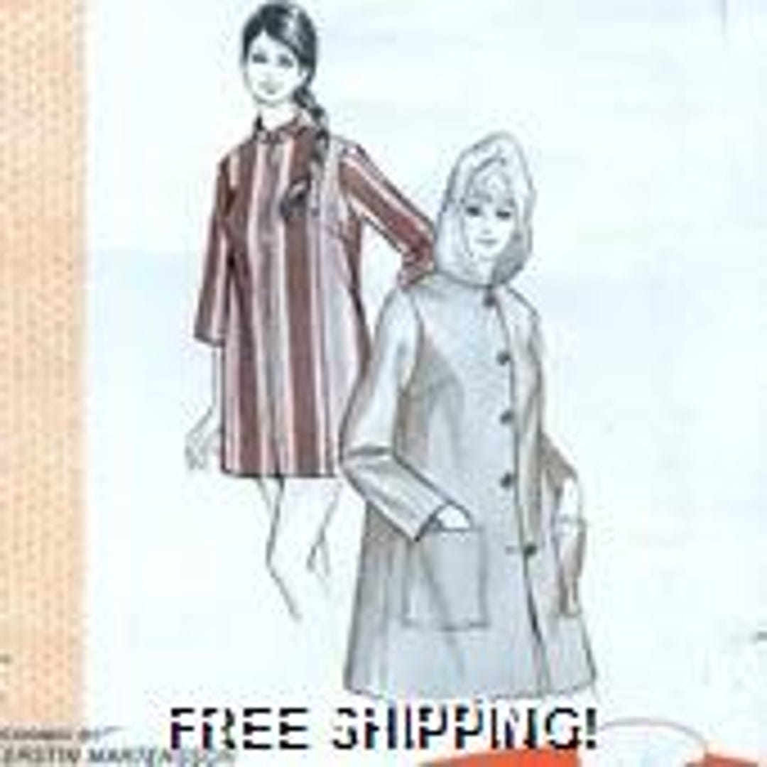 A Zip or Button Front Coverup With Collar or Hood Sewing Pattern for ...