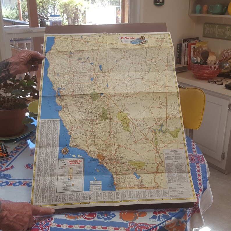 50s Road Map Signal Oil Co Great Graphics