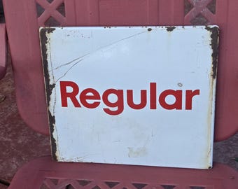 Porcelain  Gas Pump Signs - Includes 2 Signs