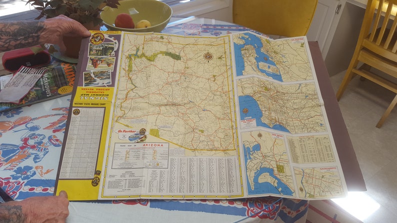 50s Road Map Signal Oil Co Great Graphics