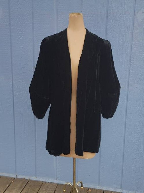 30s Silk Velvet Jacket - H. Liebes & Co.
