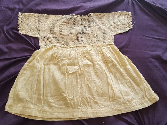Exquisite Victorian Hand Crocheted Infant Dress - image 2
